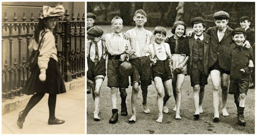 Give the young people looked like teenagers from different countries 100 years ago