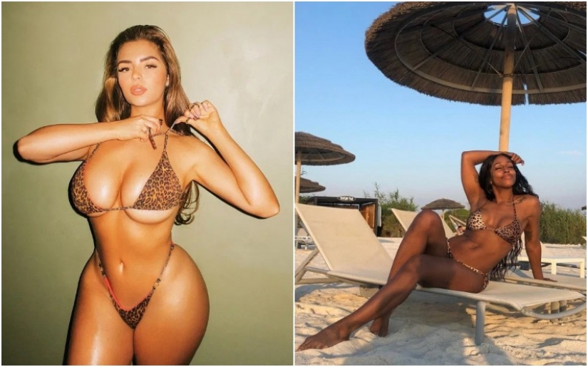 Glamorous predator: bikini animal print — a new fashion trend among the stars of Instagram