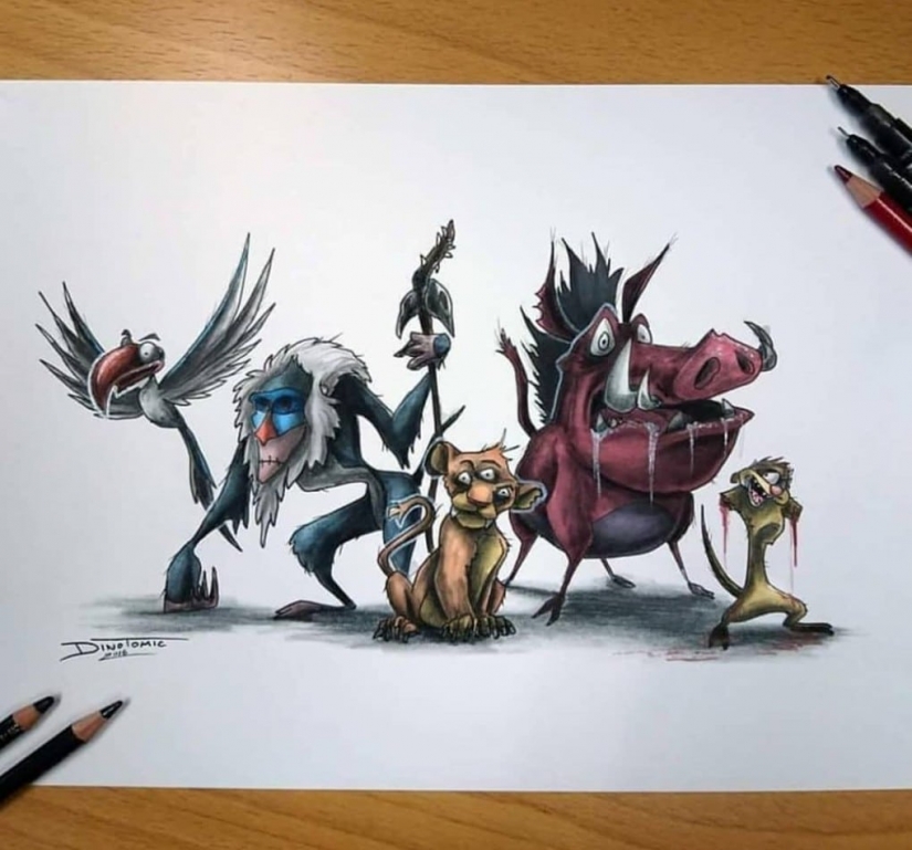 Goosebumps: artist turns cartoon characters into monsters Goosebumps: artist turns cartoon characters into monsters