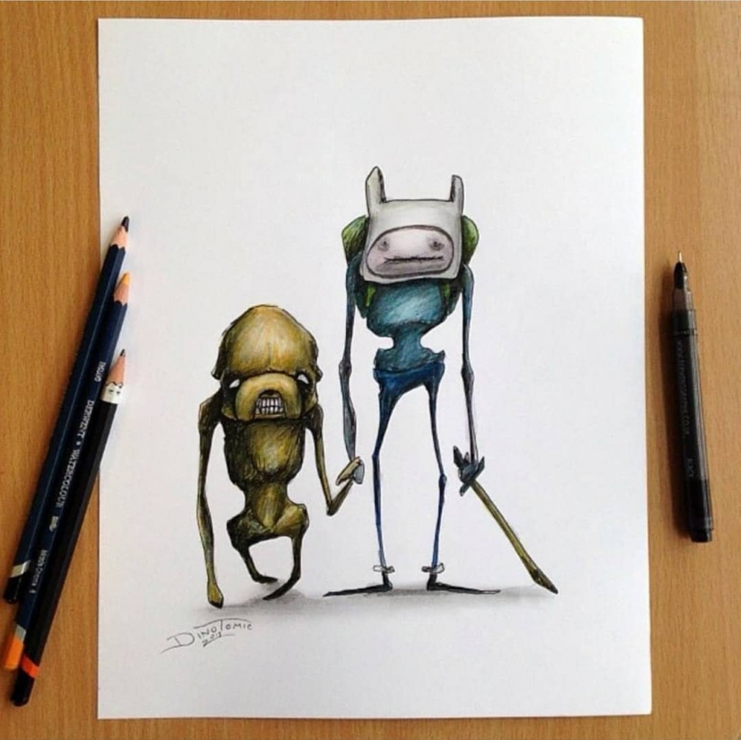 Goosebumps: artist turns cartoon characters into monsters Goosebumps: artist turns cartoon characters into monsters