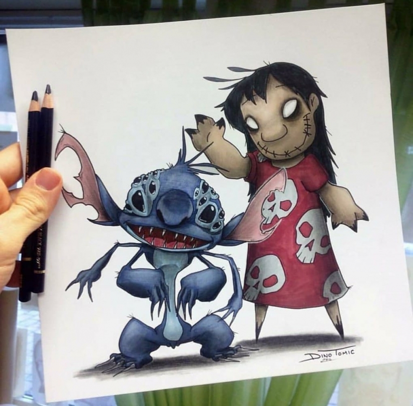 Goosebumps: artist turns cartoon characters into monsters Goosebumps: artist turns cartoon characters into monsters