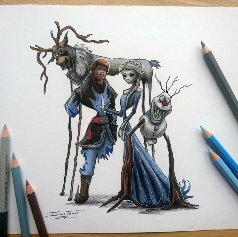 Goosebumps: artist turns cartoon characters into monsters Goosebumps: artist turns cartoon characters into monsters