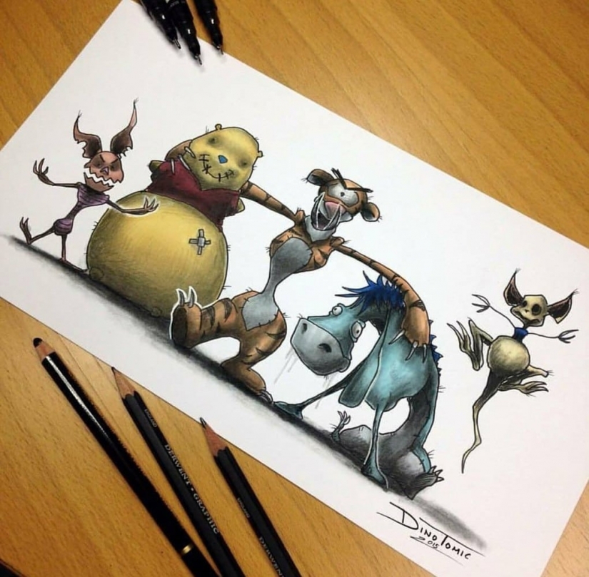 Goosebumps: artist turns cartoon characters into monsters Goosebumps: artist turns cartoon characters into monsters