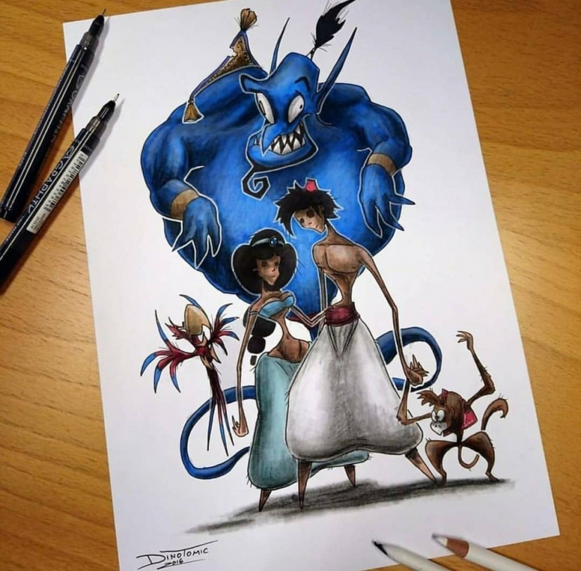 Goosebumps: artist turns cartoon characters into monsters Goosebumps: artist turns cartoon characters into monsters