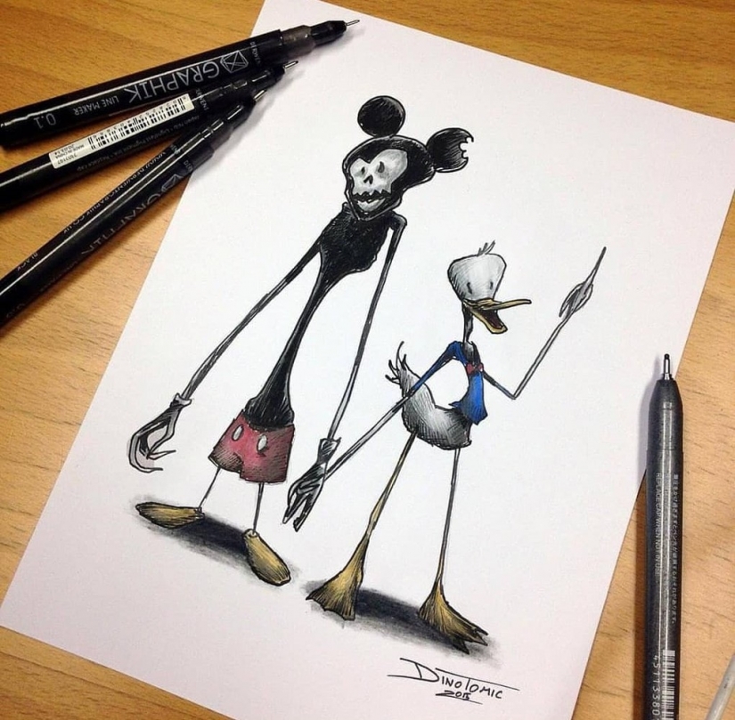 Goosebumps: artist turns cartoon characters into monsters Goosebumps: artist turns cartoon characters into monsters