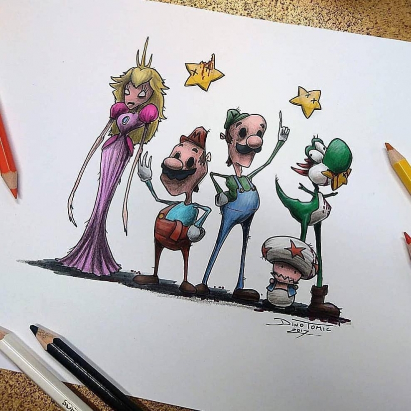 Goosebumps: artist turns cartoon characters into monsters Goosebumps: artist turns cartoon characters into monsters