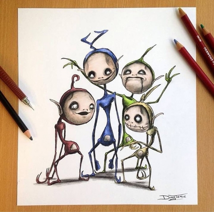 Goosebumps: artist turns cartoon characters into monsters Goosebumps: artist turns cartoon characters into monsters