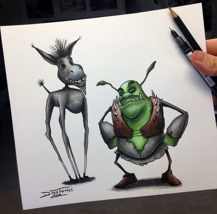 Goosebumps: artist turns cartoon characters into monsters Goosebumps: artist turns cartoon characters into monsters