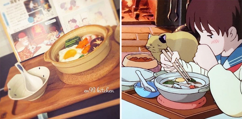 Gran idea de cómo alimentar a un niño travieso: Japonés sirve dibujos animados de Miyazaki