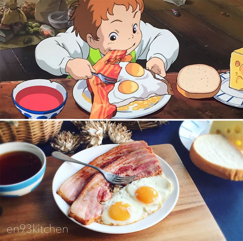 Great idea how to feed a naughty child: Japanese serves cartoons Miyazaki