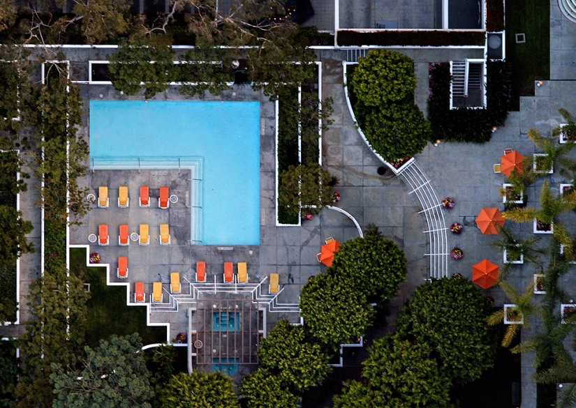 Happy birthday, Los Angeles: City of Angels from the height of bird flight