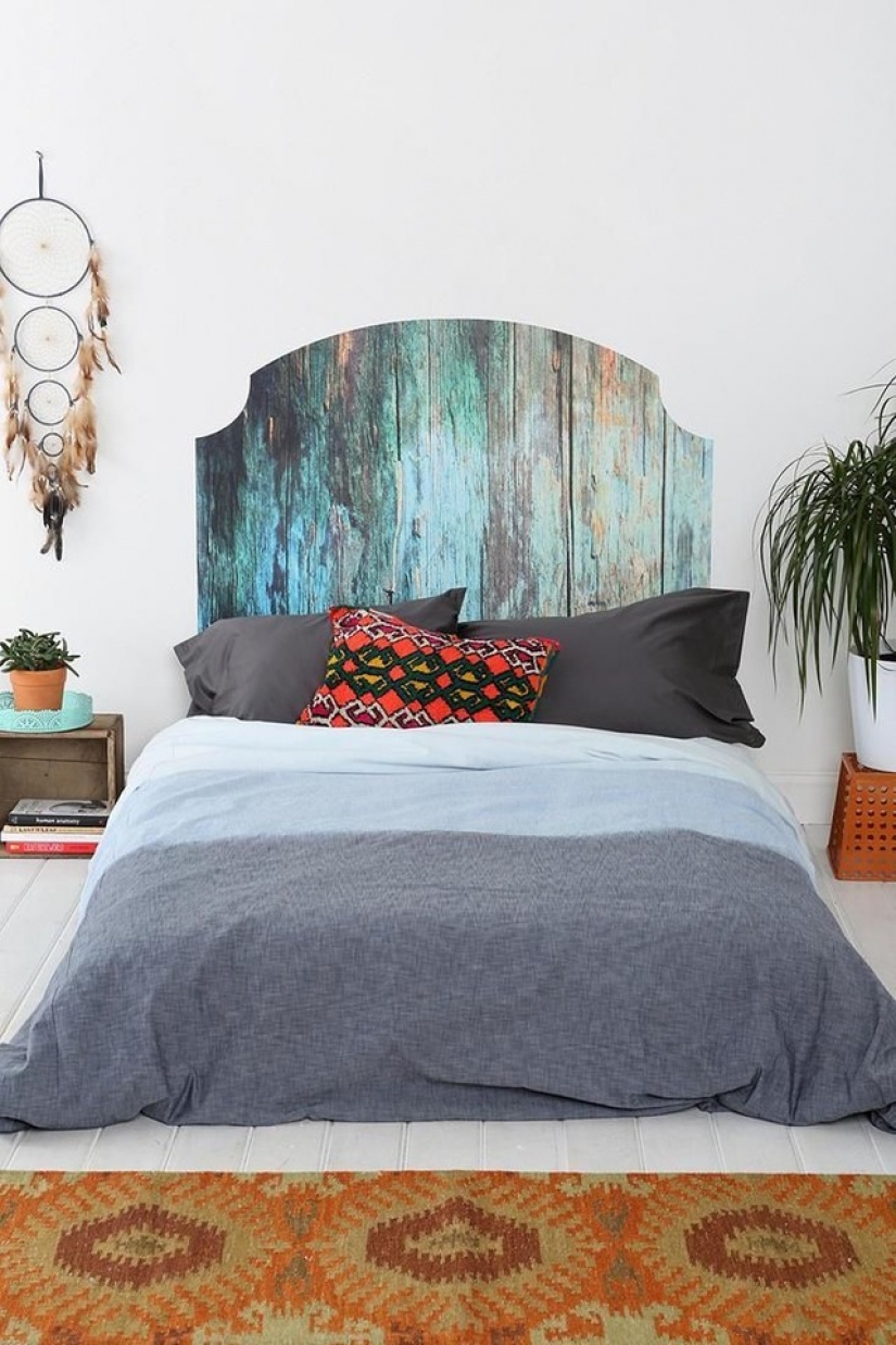 Headboard: the 30 most unusual design options