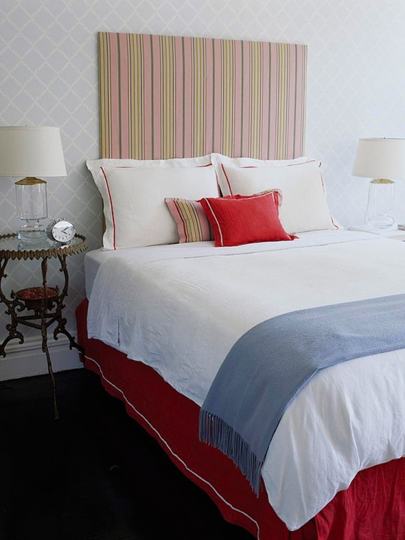 Headboard: the 30 most unusual design options