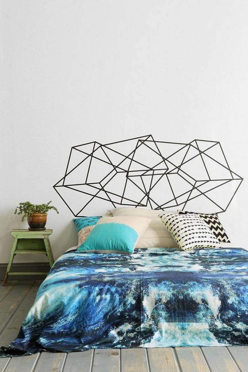 Headboard: the 30 most unusual design options