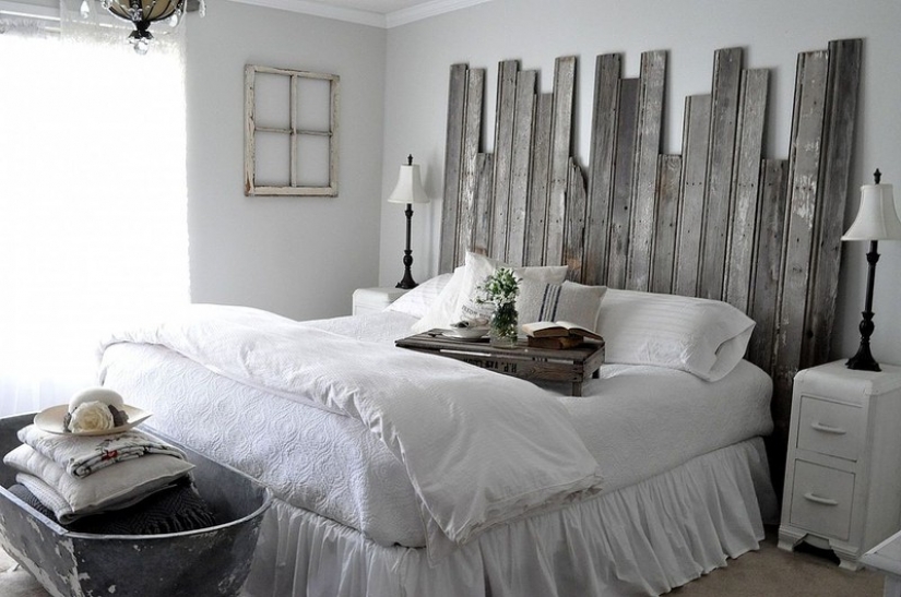 Headboard: the 30 most unusual design options