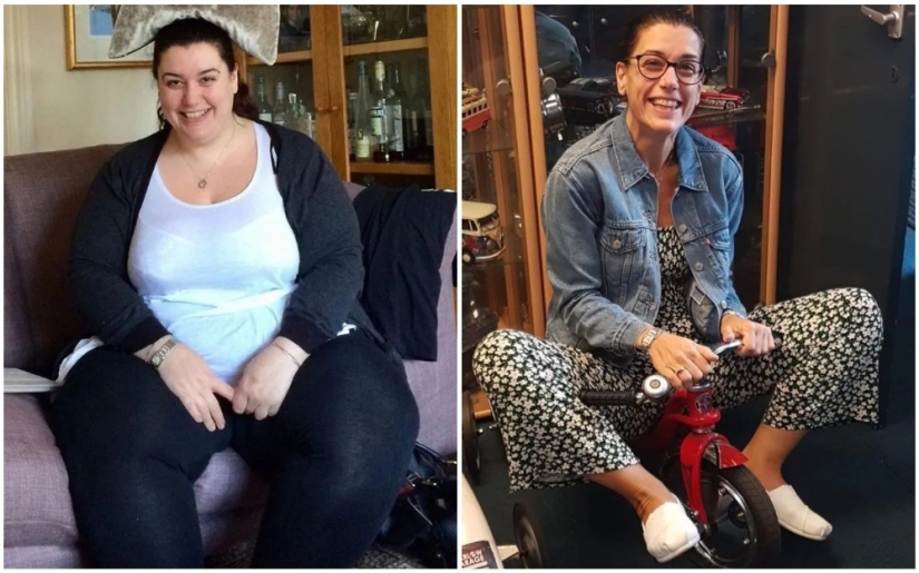 His own mother does not recognize the girl lost weight from 165 to 75 kg