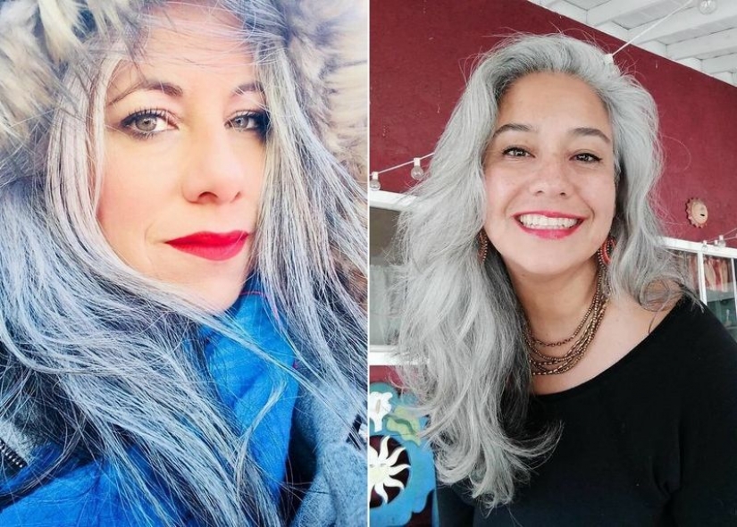 Historias inspiradoras de mujeres que aceptar y amar a su pelo gris