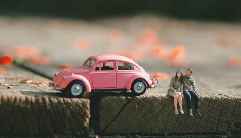 Honey, I shrunk the newlyweds: wedding photographer in transforming young midgets