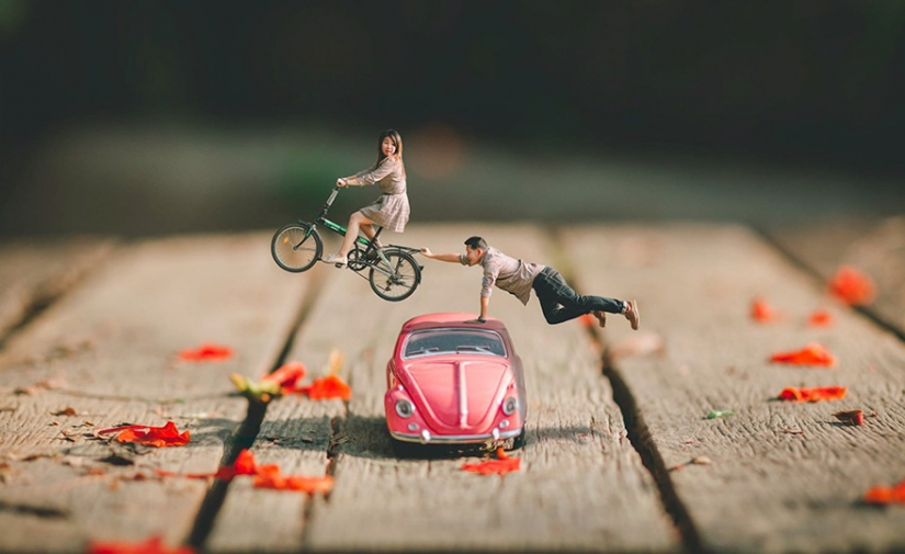 Honey, I shrunk the newlyweds: wedding photographer in transforming young midgets
