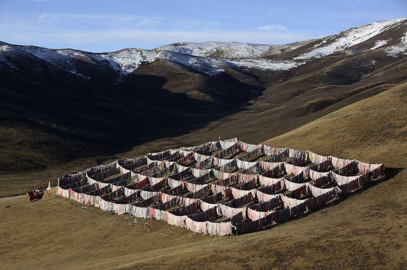 How is "sky burial" in Tibet