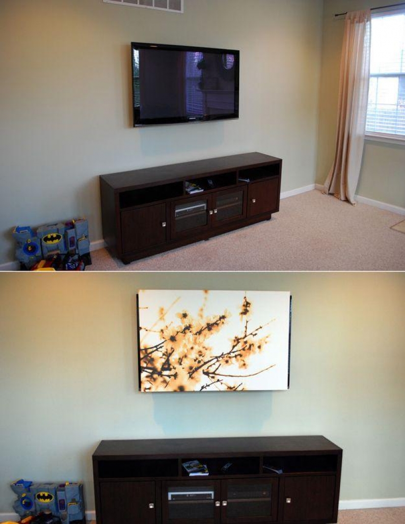 How to hide things that are an eyesore in the house