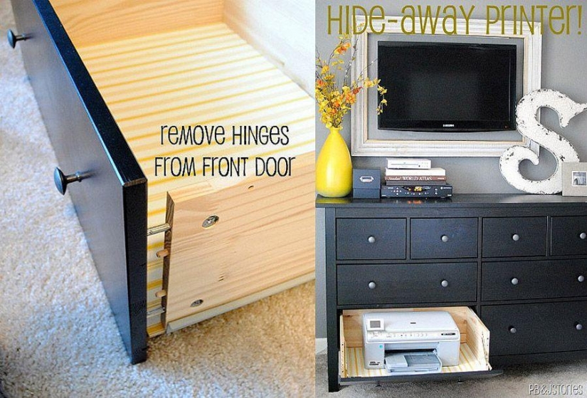 How to hide things that are an eyesore in the house