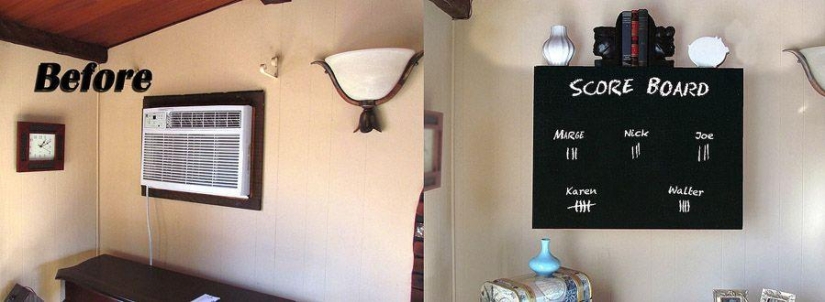 How to hide things that are an eyesore in the house