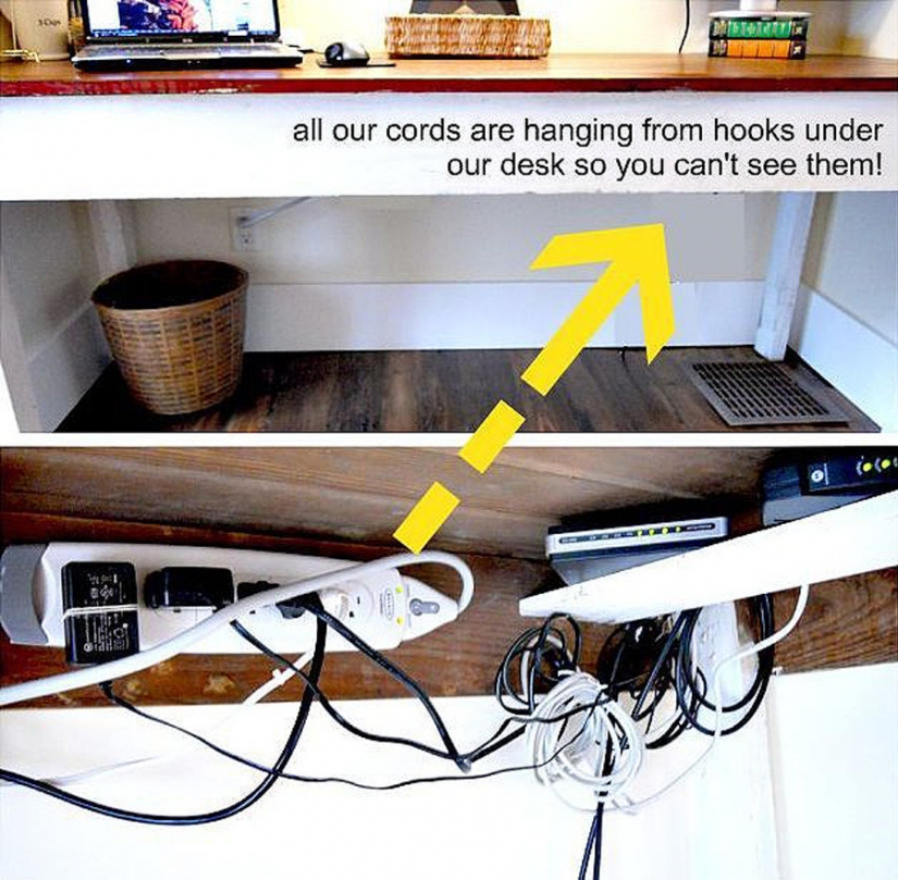 How to hide things that are an eyesore in the house