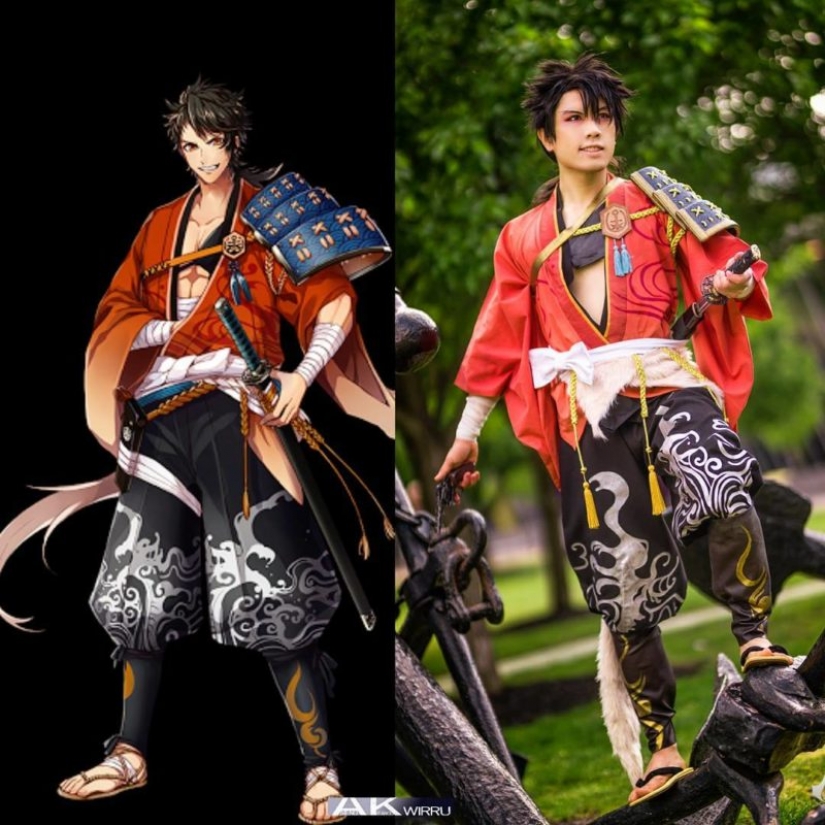 Huge Breasts, long hair and appetizing ass: cosplayer barely recognized the image of a girl