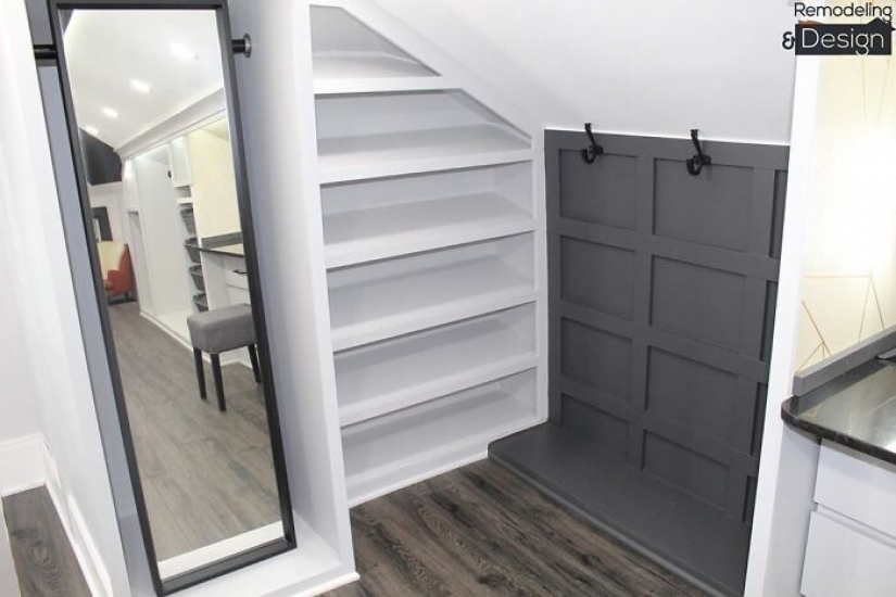 Husband remade the little attic in the closet of a dream for the wife