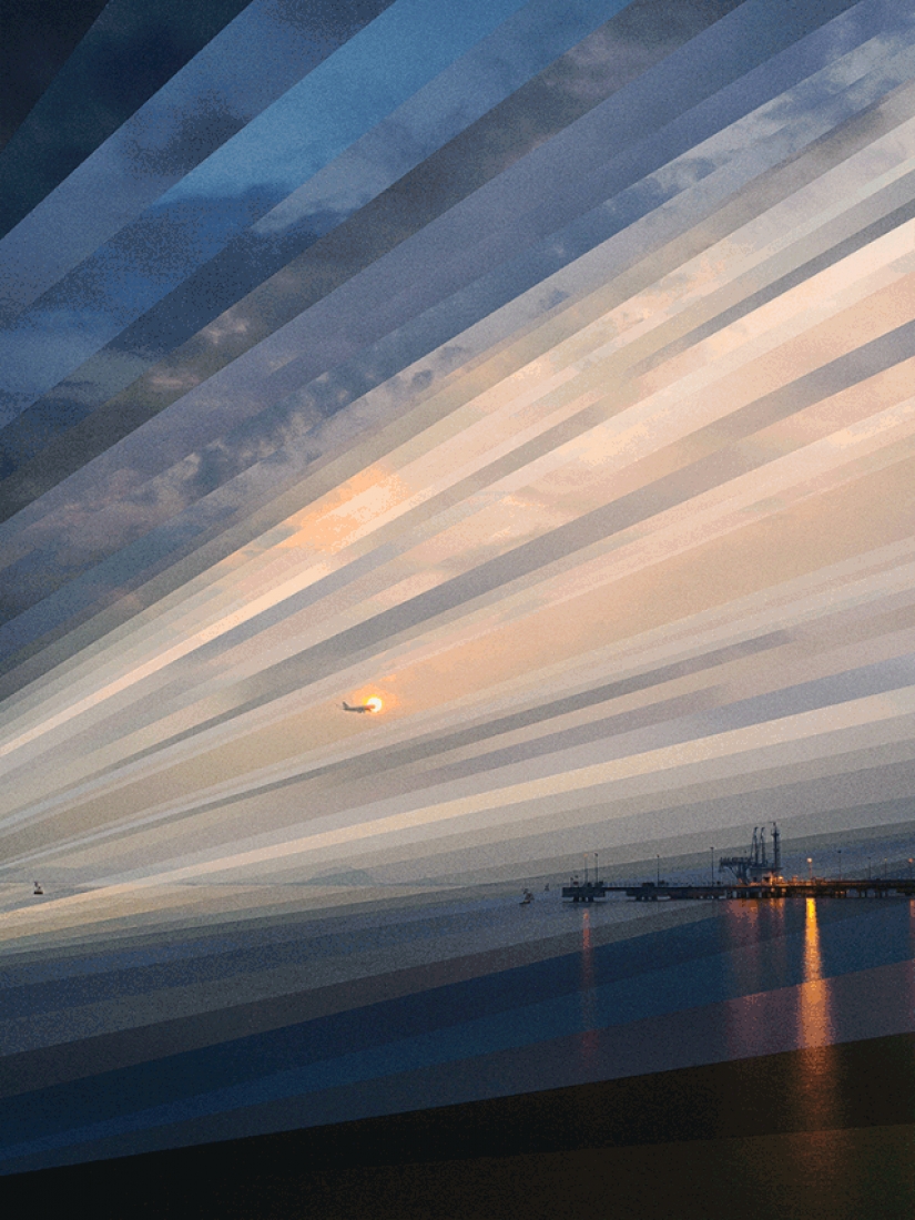 Hypnotic gifs Asian megacities