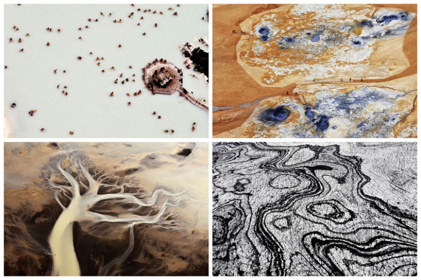 Iceland from the height of bird flight Iceland from the height of bird flight