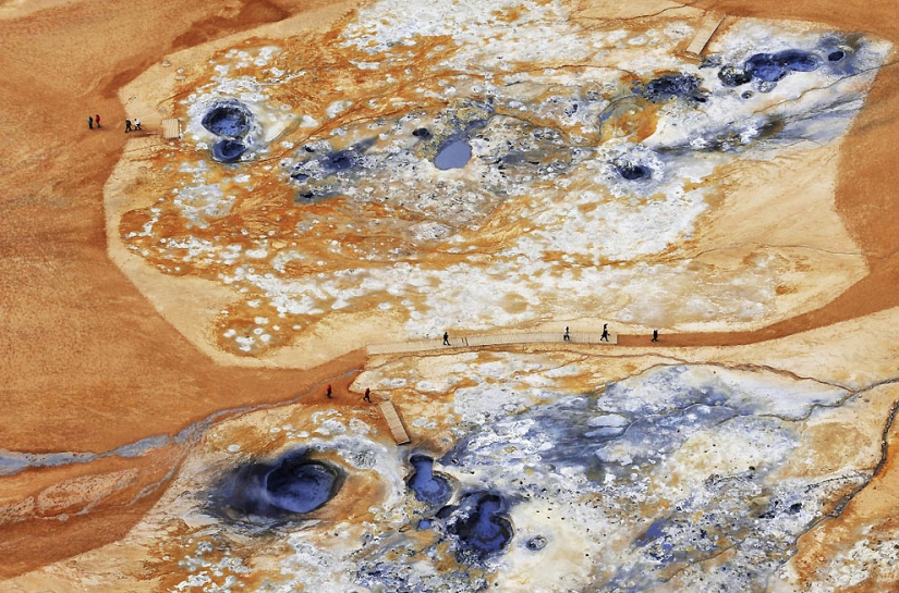 Iceland from the height of bird flight Iceland from the height of bird flight