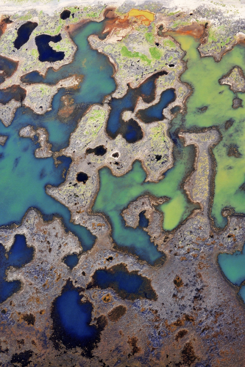 Iceland from the height of bird flight Iceland from the height of bird flight