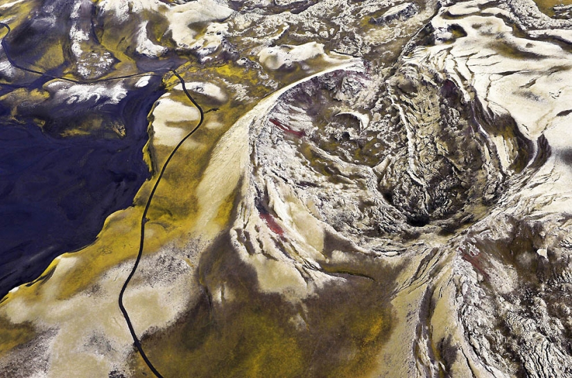 Iceland from the height of bird flight Iceland from the height of bird flight