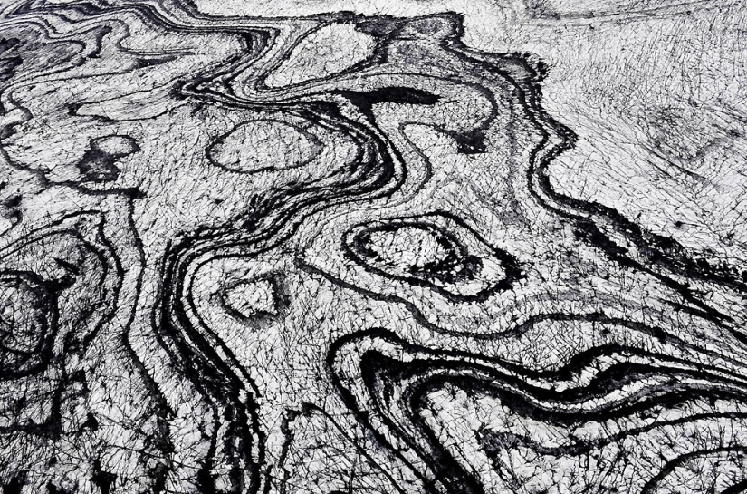 Iceland from the height of bird flight Iceland from the height of bird flight