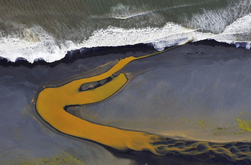 Iceland from the height of bird flight Iceland from the height of bird flight