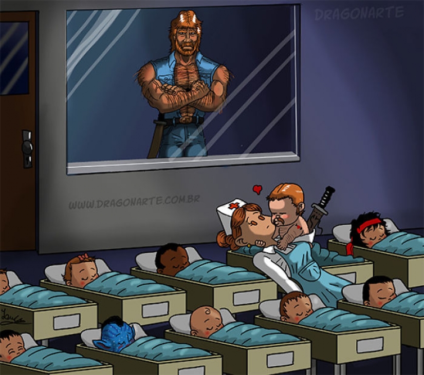 If superheroes were children: 10 charming and funny illustrations