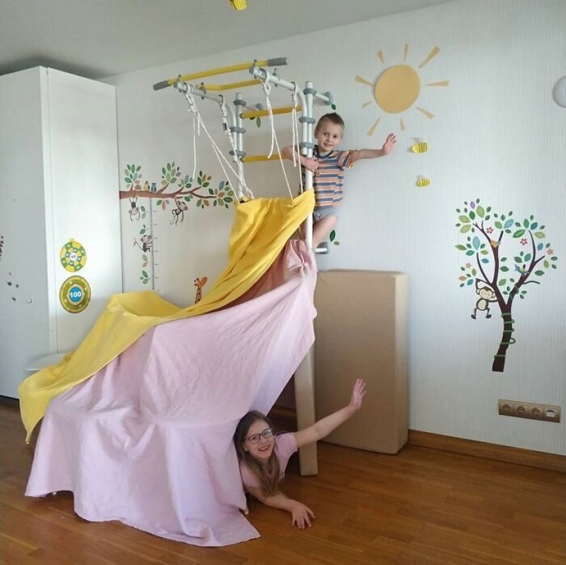 I'm in the house: 6 Fort building for kids from IKEA Russia