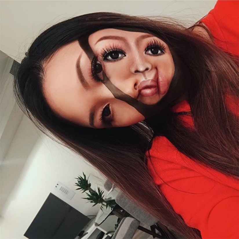 "I'm the person to eat" the canadian make-up artist draws women's faces with burgers, rolls and pizza "I'm the person to eat" the canadian make-up artist draws women's faces with burgers, rolls and pizza