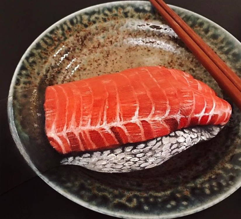 "I'm the person to eat" the canadian make-up artist draws women's faces with burgers, rolls and pizza "I'm the person to eat" the canadian make-up artist draws women's faces with burgers, rolls and pizza
