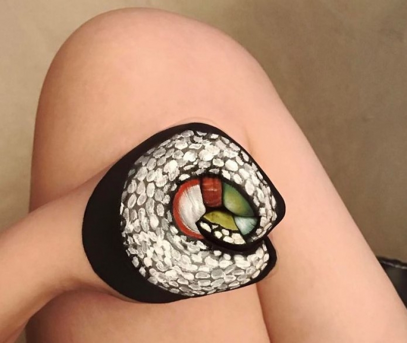 "I'm the person to eat" the canadian make-up artist draws women's faces with burgers, rolls and pizza "I'm the person to eat" the canadian make-up artist draws women's faces with burgers, rolls and pizza