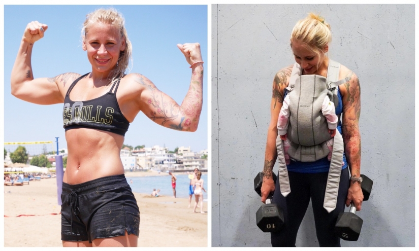 In a burning hut: a female firefighter from Norway has resumed training the day after birth