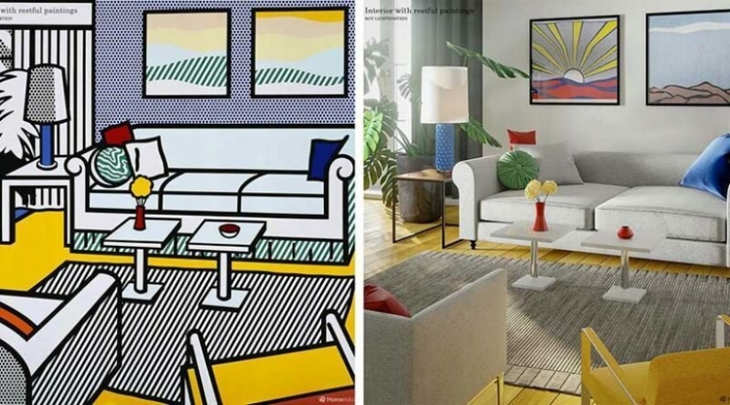 In the bedroom van Gogh: how would look the interiors with paintings by famous artists