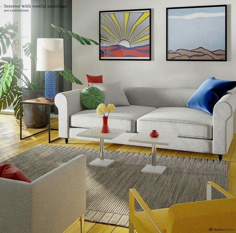 In the bedroom van Gogh: how would look the interiors with paintings by famous artists In the bedroom van Gogh: how would look the interiors with paintings by famous artists