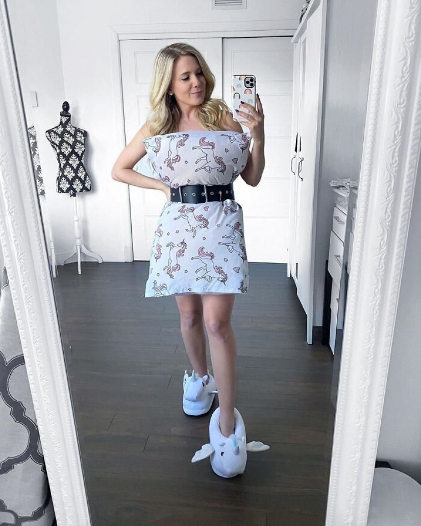 In the network appeared the new quarantine trend — dress-pillow