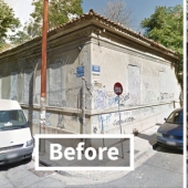 Incredible street art. Before and after