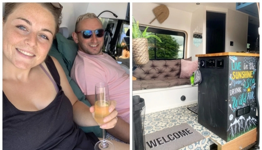 Incredible transformation: the couple from Britain turned the van into a cozy home on wheels Incredible transformation: the couple from Britain turned the van into a cozy home on wheels