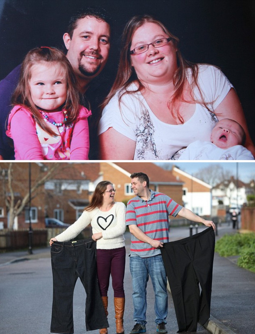 Inspiring photographs couples before and after the weight loss Inspiring photographs couples before and after the weight loss