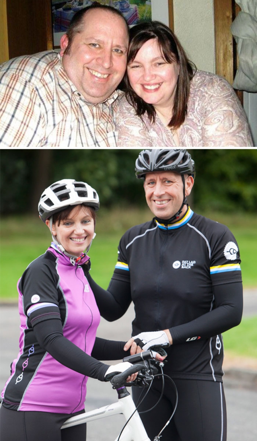 Inspiring photographs couples before and after the weight loss Inspiring photographs couples before and after the weight loss
